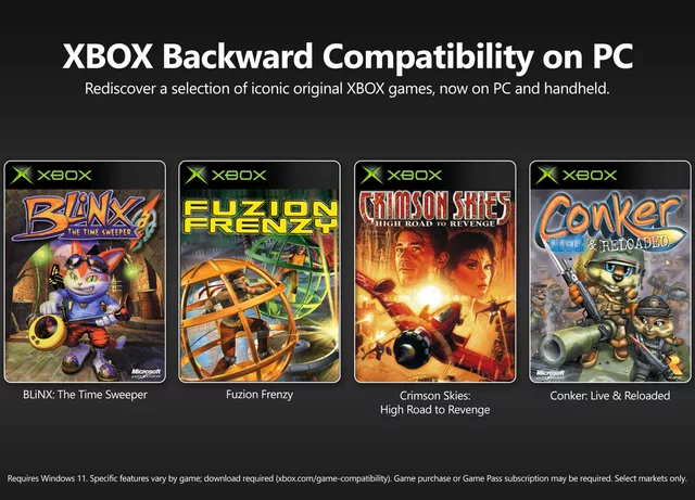 Xbox brings four OG games to PC via its backward compatibility program
